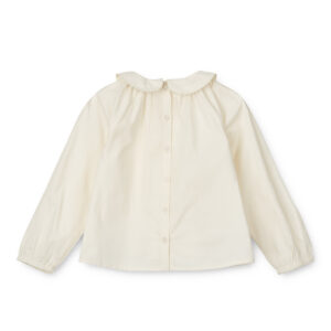 Camicia in cotone con maniche a sbuffo