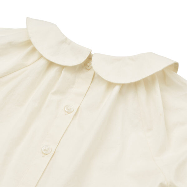 Camicia in cotone con maniche a sbuffo