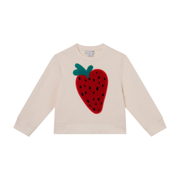 Felpa girocollo fragola