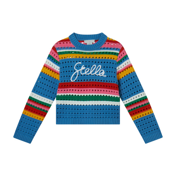 Maglia all’Uncinetto con Ricamo Stella