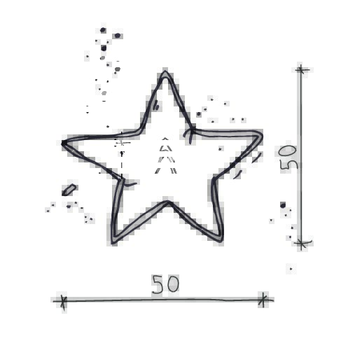 Cuscino stella velluto grande