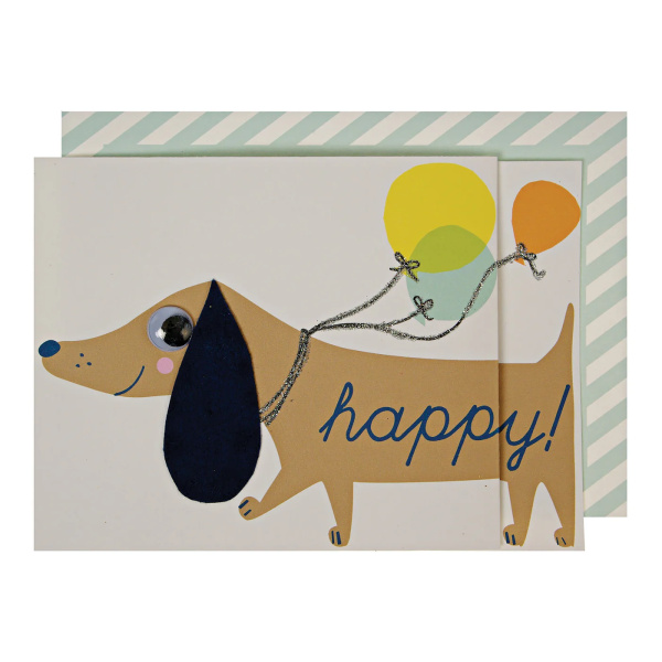 Biglietto di auguri Bassotto